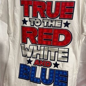 NWOT Celebrate It Men's Short Sleeve Tee - Red, White, Blue